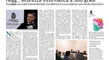 negg® on Corriere Innovazione telling about cybersecurity